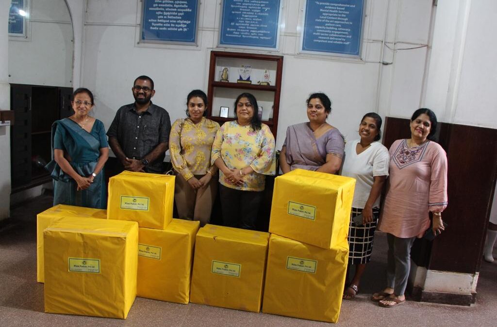 Essential medicines worth Rs 10 lakh each were provided to the Colombo National Hospital and the Mental Hospital in those hospital premises.